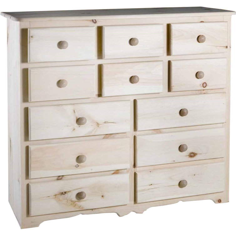Chelsea Home 12 Drawer 51'' W Solid Wood Double Dresser & Reviews Wayfair